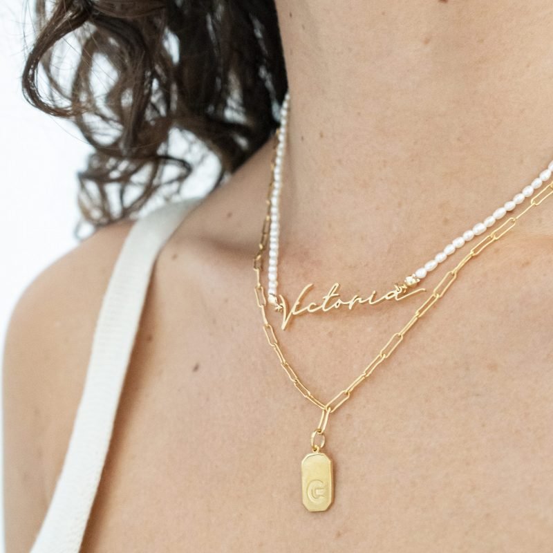 COLLAR PERLAS NOMBRE