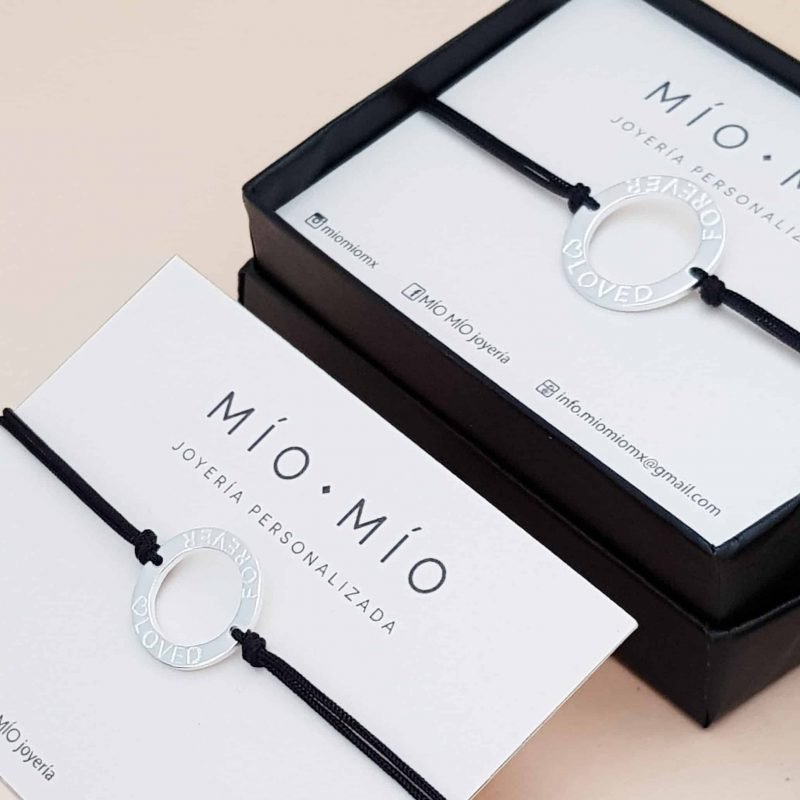 PULSERA ARO GRABADO HILO
