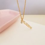 COLLAR FECHA CALADA + ZIRCONIA