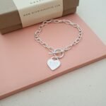 PULSERA CORAZÓN PADLOCK GRABADO