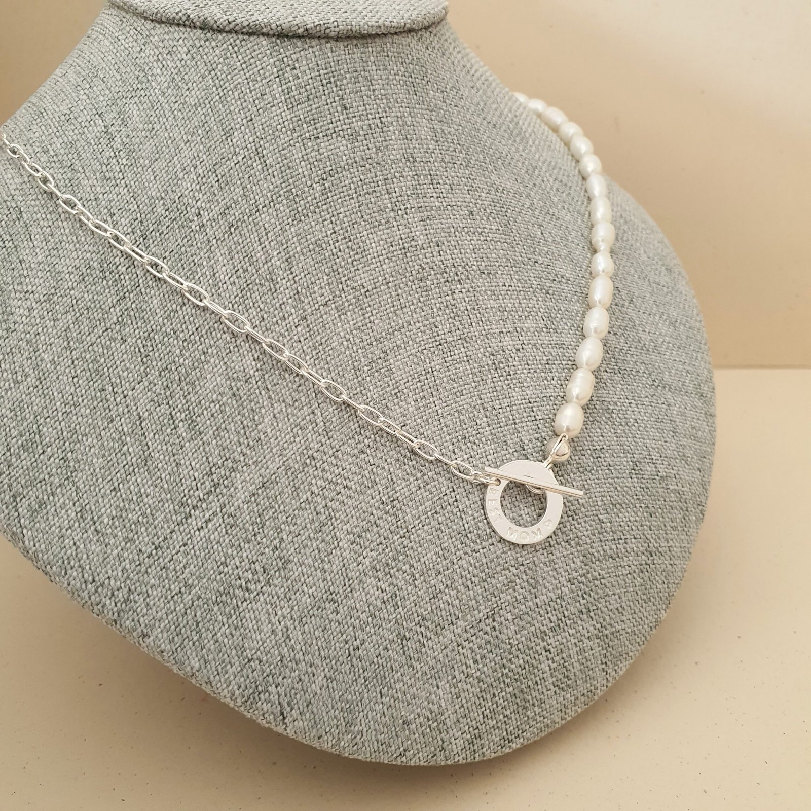 COLLAR COMBINADO ARO GRABADO