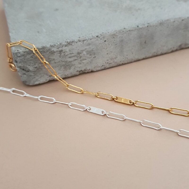 Pulsera eslabón grabado