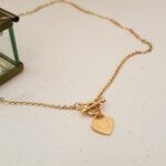 COLLAR CORAZÓN PADLOCK GRABADO