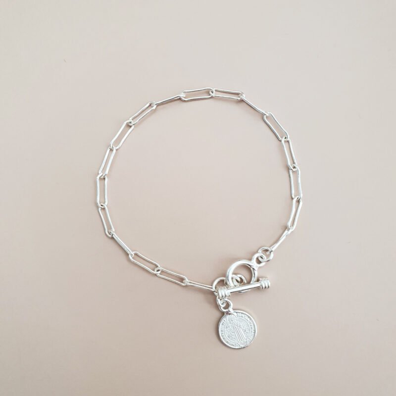PULSERA SAN BENITO PLATA