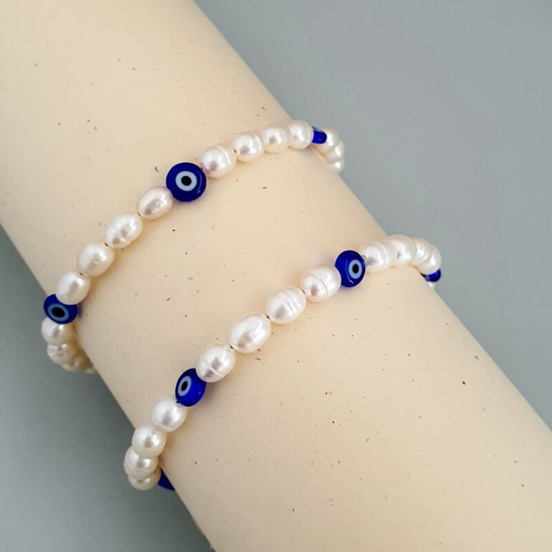 PULSERA OJITOS PERLAS