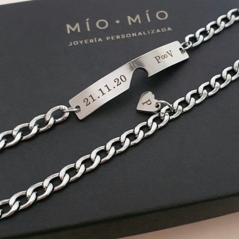 SET pulseras acero inoxidable